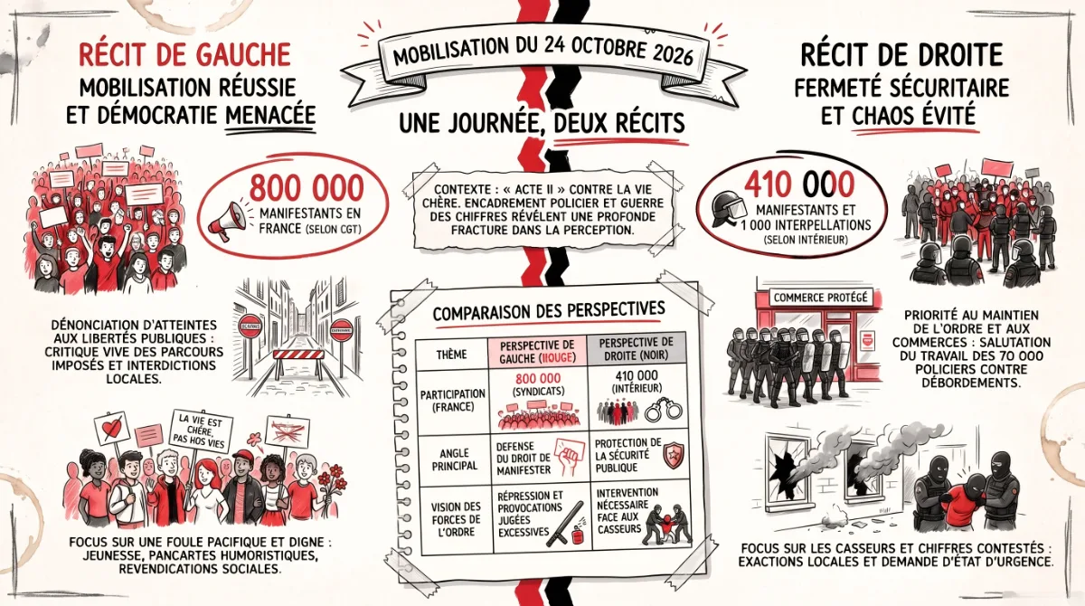bilan de la journée droite gauche